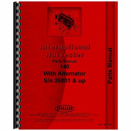 AFTERMARKET Chassis Parts Manual Fits FARMALL 140 Tractor RAP73859